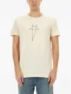 Rick Owens Drkshdw Graphic Print Round Neck Short Sleeves T-shirt In Neutral
