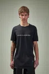 Rick Owens Drkshdw Level T-shirt With Asymmetric Hem And Graphic Print In Black