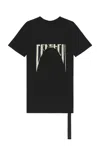 Rick Owens Drkshdw Mens Black Pearl Level Crew-neck Relaxed-fit Cotton-jersey T-shirt In Black & Pearl