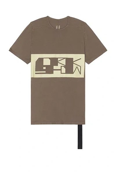 Rick Owens Drkshdw Logo-print Cotton T-shirt In Dust & Pearl
