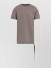Rick Owens Drkshdw Level T-shirt Asymmetrical Hem In Gray
