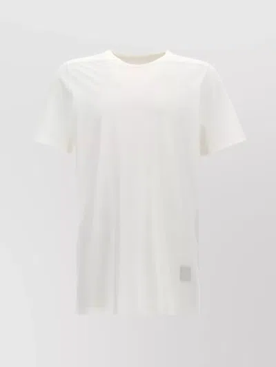 Rick Owens Drkshdw 'level T' T-shirt Asymmetrical Hem In White