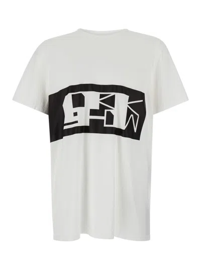 Rick Owens Drkshdw T-shirt - Level T In White/black