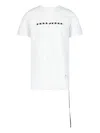 Rick Owens Drkshdw Level T-shirt With Crew Neck And Graphic Print In White