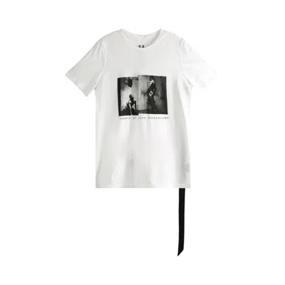 Pre-owned Rick Owens Drkshdw Level T-shirt 'milk/black' | White | Men's Size Xl