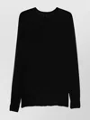Rick Owens Drkshdw Black Porterville Rolled Edge Sweatshirt In Black