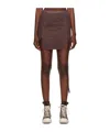 Rick Owens Drkshdw Purple Lido Miniskirt In Brown