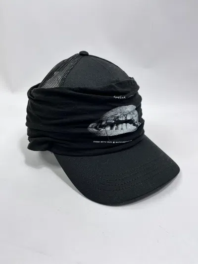 Pre-owned Rick Owens Drkshdw Limited Edition Mesh Trucker Cap In Black