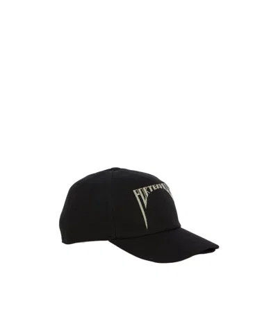 Rick Owens Drkshdw Logo Baseball Cap In Black