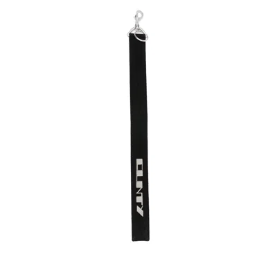 Rick Owens Drkshdw Logo Embellished Keyring In Black