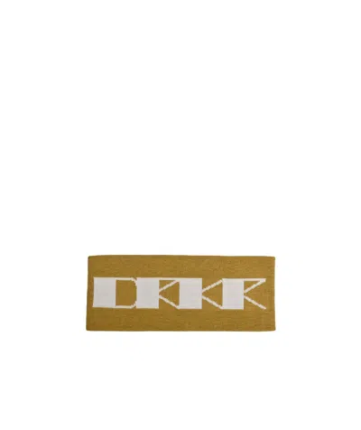 Rick Owens Drkshdw Logo Headband In Brown