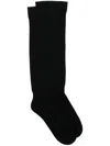 Rick Owens Drkshdw Porterville Knee-high Socks In Black