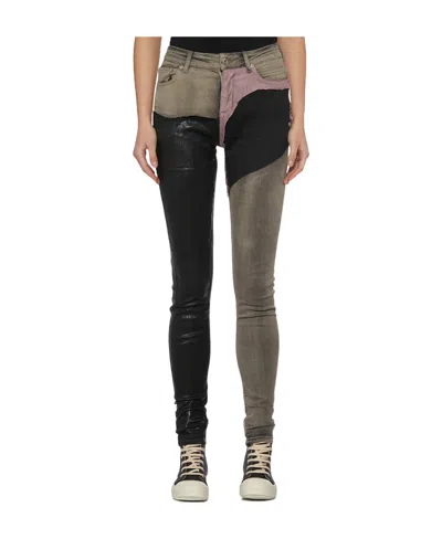 Rick Owens Drkshdw Logo Jeans In Black