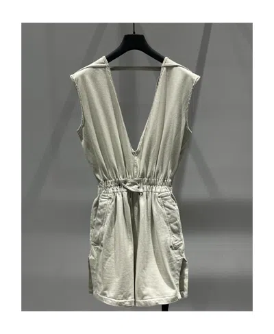 Rick Owens Drkshdw Logo Jumpsuit In Gray