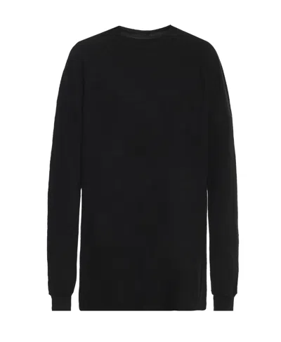 Rick Owens Drkshdw Logo Long-sleeved T-shirt In Black