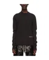 Rick Owens Drkshdw Logo-patch Cotton Sweatshirt In Black