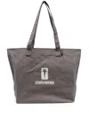 Rick Owens Drkshdw Logo-print Canvas Tote Bag In Nude