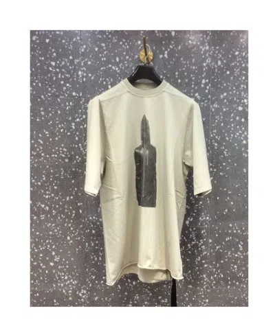 Rick Owens Drkshdw Logo Short-sleeved T-shirt In White