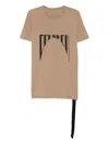 Rick Owens Drkshdw Logo T-shirt In Brown