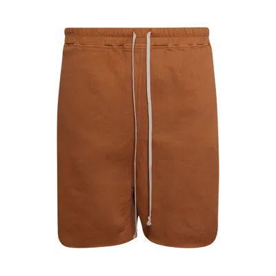 Pre-owned Rick Owens Drkshdw Long Boxers Butt Zip Shorts 'orange' | Men's Size M