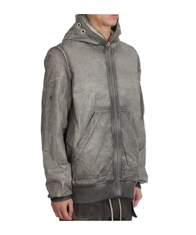 Rick Owens Drkshdw Long Sleeve Casual Jacket In Gray