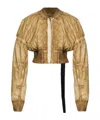 Rick Owens Drkshdw Collage Cropped Jacket In Nude