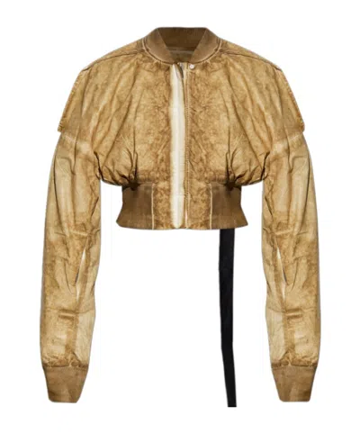 RICK OWENS DRKSHDW RICK OWENS DRKSHDW FLIGHT CROPPED BOMBER JACKET
