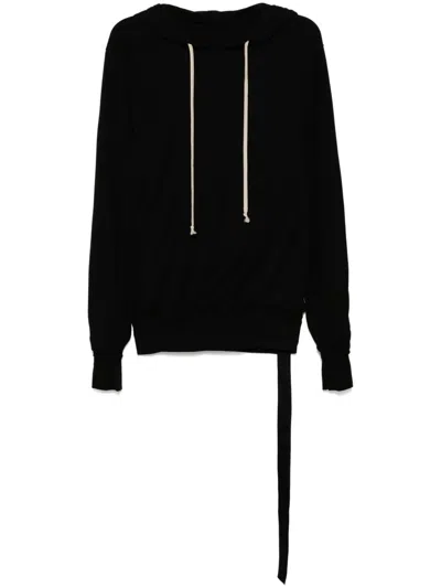 Rick Owens Drkshdw Long Sleeve Cotton Hoodie In Black