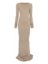 Rick Owens Drkshdw Long Sleeve Dress In Neutral