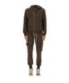 Rick Owens Drkshdw Asymmetric Collar Knitwear Kangaroo Pocket In Brown