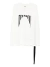 Rick Owens Drkshdw Long-sleeve Logo-print T-shirt In White