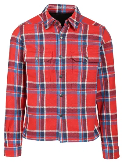 Rick Owens Drkshdw Long Sleeve Shirt In Red
