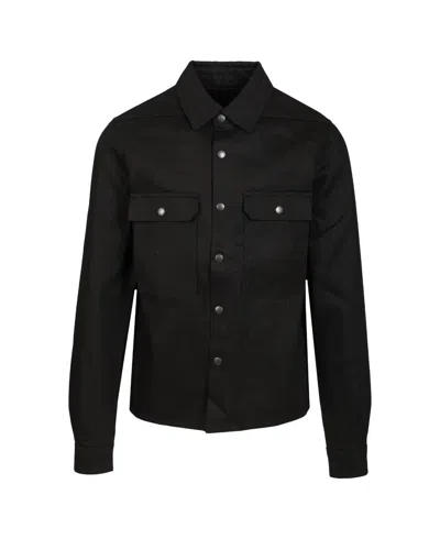Rick Owens Drkshdw Long Sleeve Shirt In Black