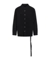 Rick Owens Drkshdw Oversized Shirt With Chest Pockets And Long Sleeves In Black