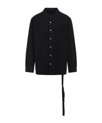 RICK OWENS DRKSHDW POCKET TRAILING-TAIL SHIRT