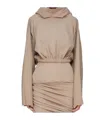 Rick Owens Drkshdw Long Sleeve Sweatshirt In Brown