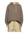 Rick Owens Drkshdw Gray Hollywood Oversized Hoodie In Gray