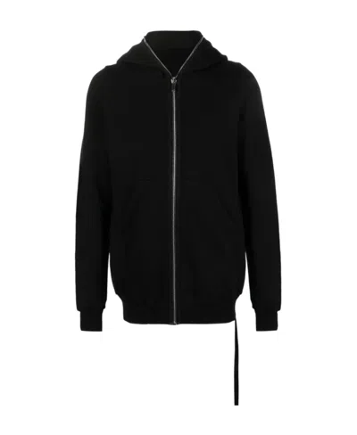 RICK OWENS DRKSHDW LONG-SLEEVE ZIP-UP COTTON HOODIE