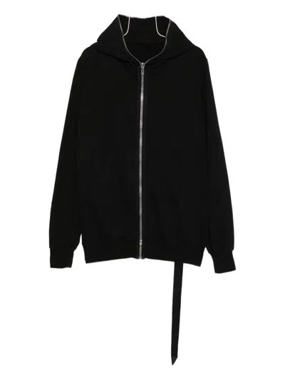 Rick Owens Drkshdw Long-sleeve Zip-up Hoodie In Black
