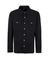 Rick Owens Drkshdw Long-sleeved Casual Jacket In Black