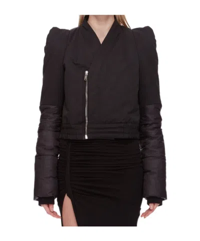 Rick Owens Drkshdw Long-sleeved Casual Jacket In Black
