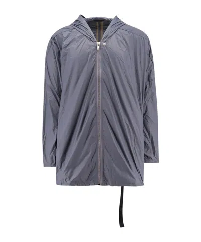 Rick Owens Drkshdw Long-sleeved Casual Jacket In Gray