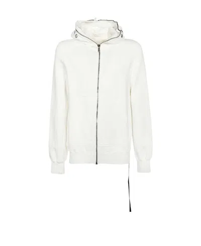 Rick Owens Drkshdw Long-sleeved Casual Jacket In White
