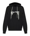 Rick Owens Drkshdw Drkshdw By Rick Owens Oversized Hoodie Black And Milk In Black