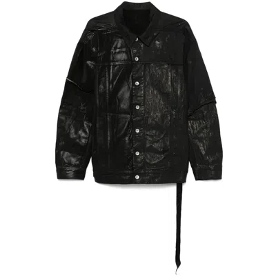 Rick Owens Drkshdw Long-sleeved Jacket In Black