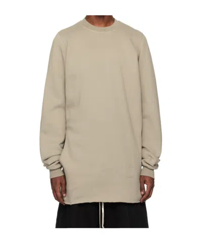 Rick Owens Drkshdw Off-white Porterville Cutout Sweatshirt In 08 Pearl