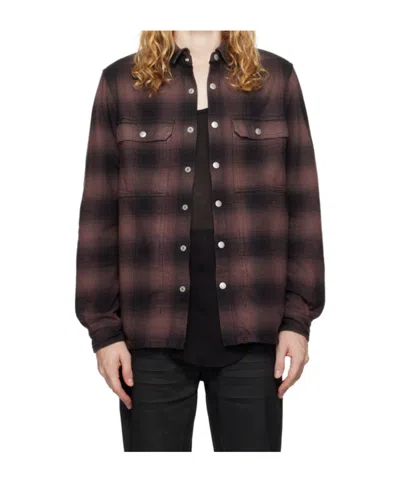 Rick Owens Drkshdw Long-sleeved Shirt In Black