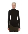 Rick Owens Drkshdw Long-sleeved Sweater In Black