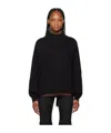 Rick Owens Drkshdw Black Lido Crater Sweatshirt In Black