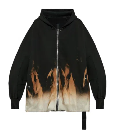 Rick Owens Drkshdw Drkshdw By Rick Owens Cotton Full-zip Sweatshirt In Black